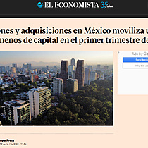 Fusiones y adquisiciones en Mxico moviliza un 45% menos de capital en el primer trimestre del ao